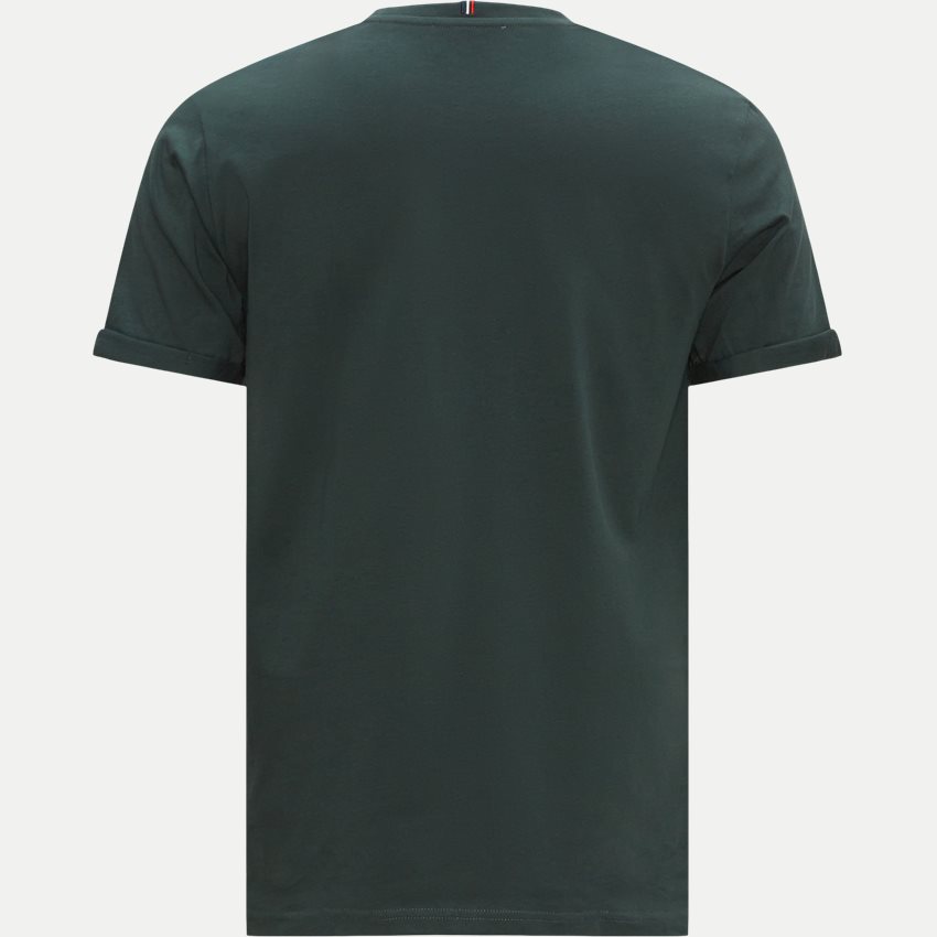 Les Deux T-shirts NØRREGAARD T-SHIRT LDM101155 PINE GREEN/ORANGE